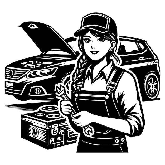 Car Mechanic tools Cut Files For Silhouette FileCar Repair SvgPiston SvgWrench FilesMechanic Vec