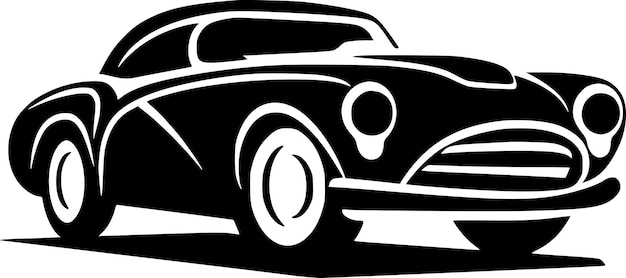 Car Minimalist and Simple Silhouette Vector illustration