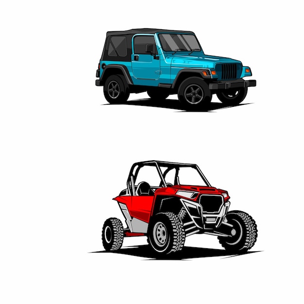 Car off road vector