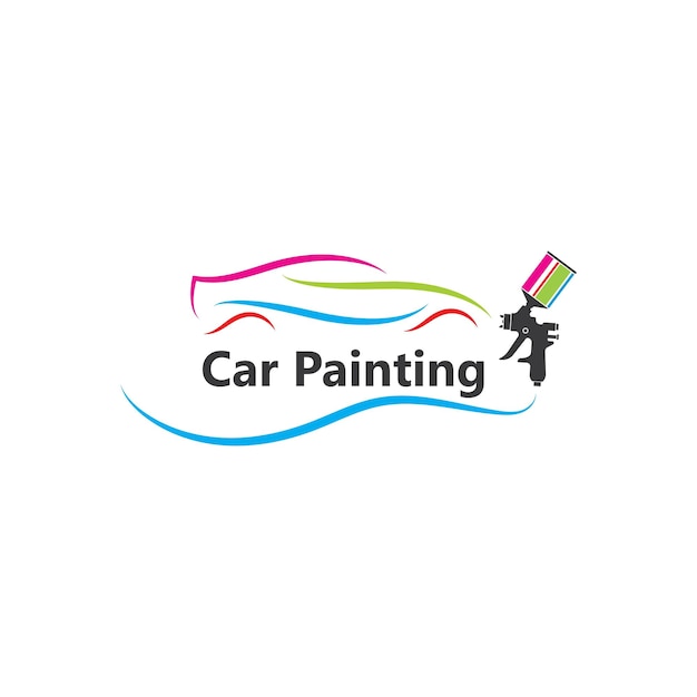 Car paint vector illustration design