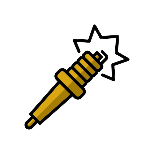 Car Part Icon Spark Plug Icon