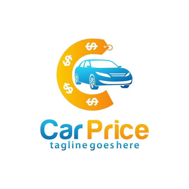 Car Price logo design template