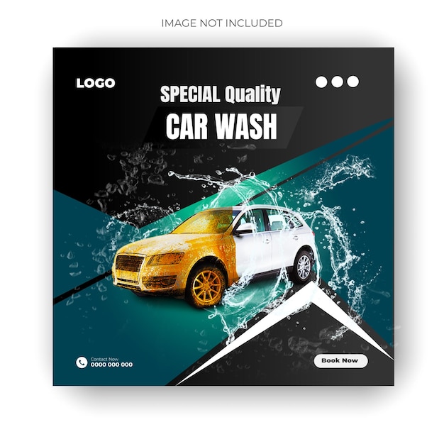 Car rent and sale automotive social media post and banner or design template