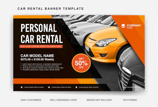 Car rental Banner Template