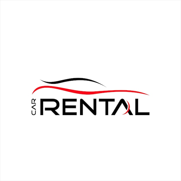 car rental logo Simple modern