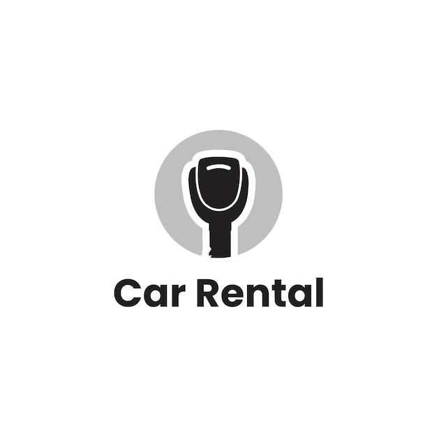 Car rental logo template design