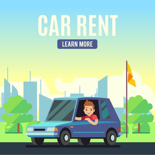 Car rental poster concept