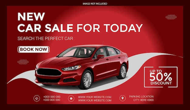 Car sale instagram social media banner post template