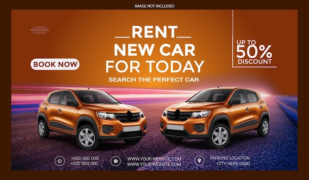 Car sale instagram social media banner post template