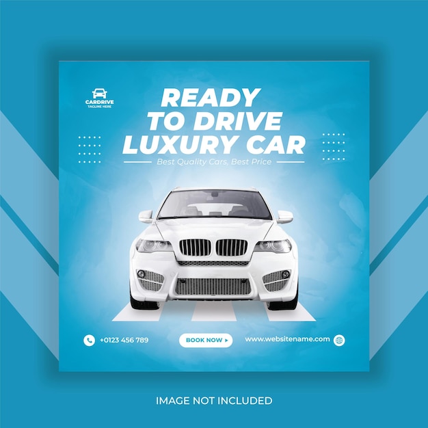 Car Sale Social Media Banner Post Template