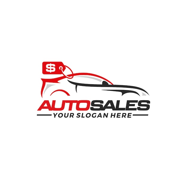 Vector car sales logo template vector illustration