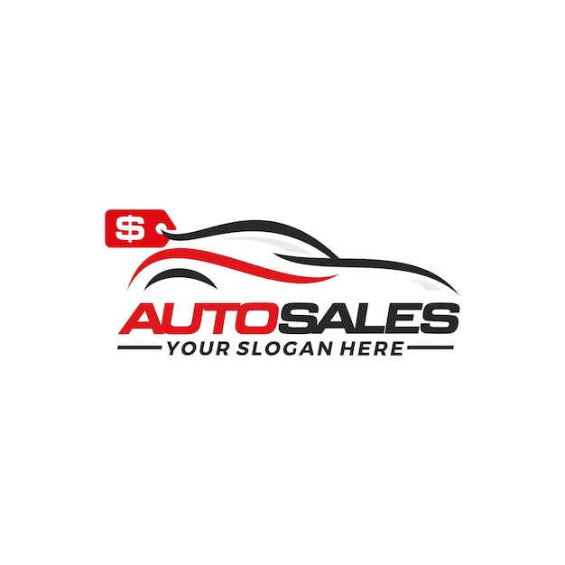 Car sales logo template vector illustration