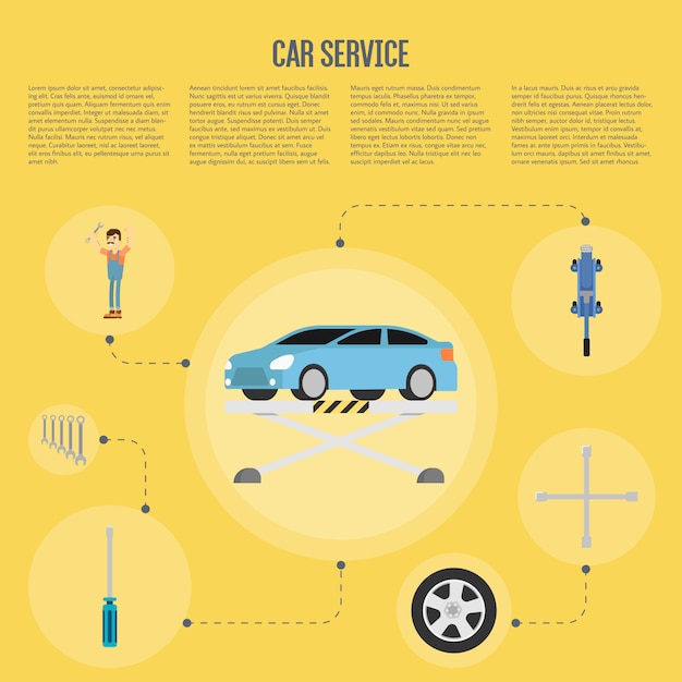 Car serivce infographics