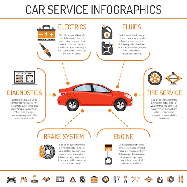 Car Service Infographics