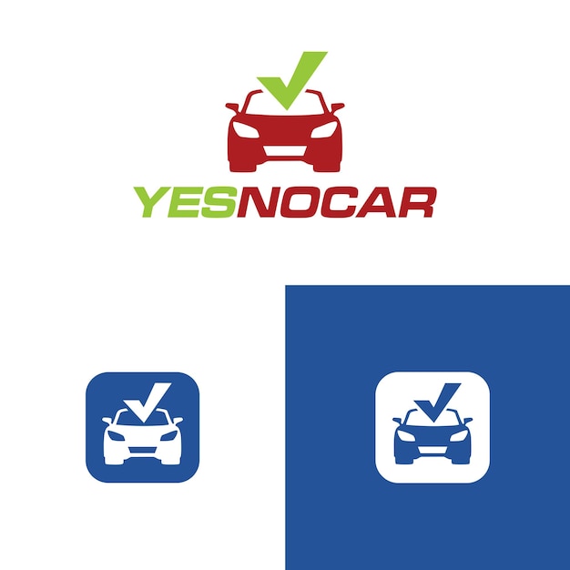 Car service logo with application icon Premium Vector