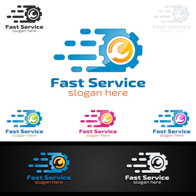 Car Service Vector Logo Design