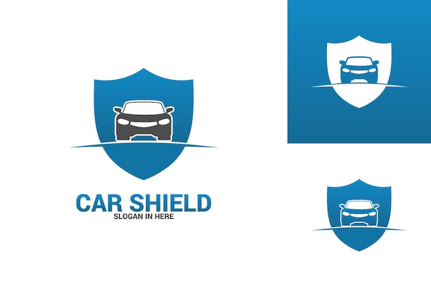 Car shield logo template design