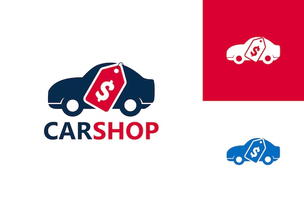 Car Shop Logo Template Design Vector, Emblem, Design Concept, Creative Symbol, Icon