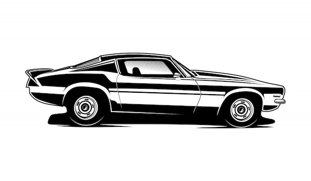 Car silhouette illustration