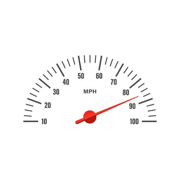 Car speedometer Car dashboard Car speed indicator icon