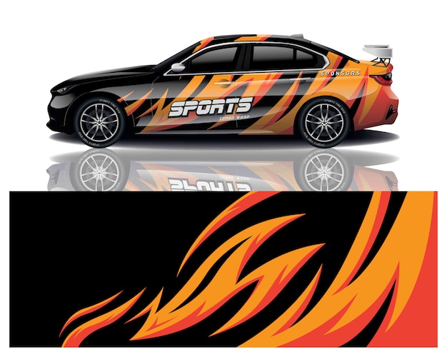 car sport decal wrap