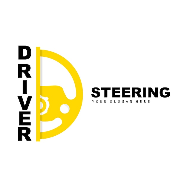 Car Steering Logo Driver Vector Transport Vehicle Design Repair Maintenance Car Garage