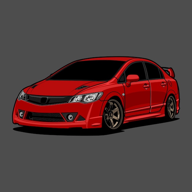 car vector illustration for conceptual design