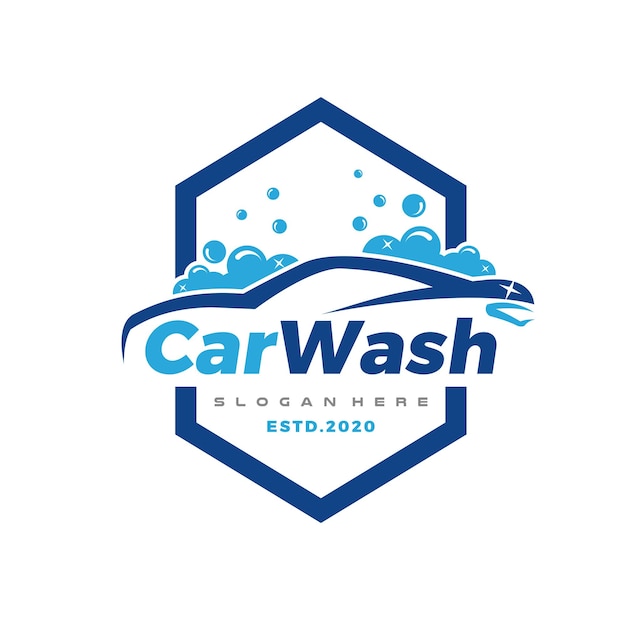 Car Wash and Clean Logo Vector