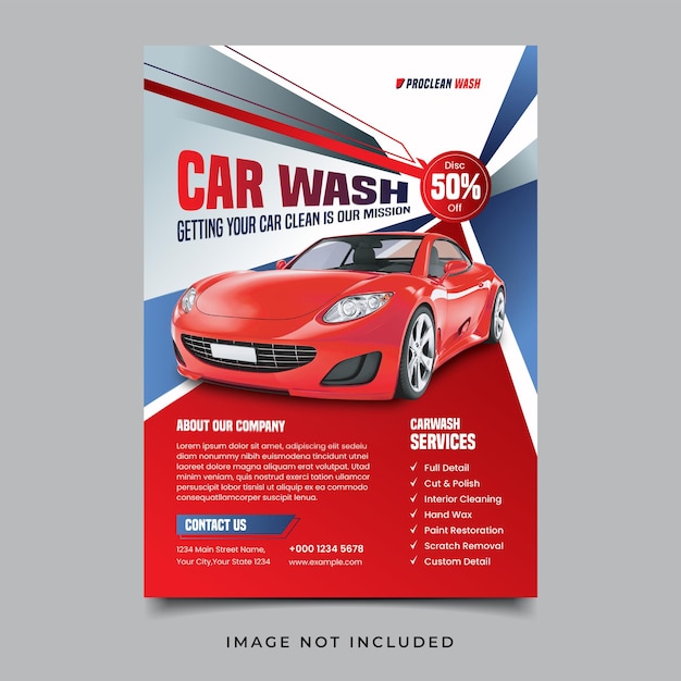 Car Wash Flyer Template