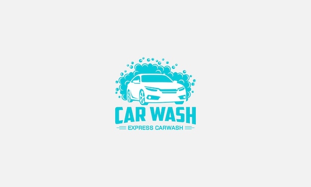 Car wash logo design vector template