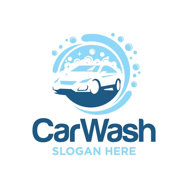 Car Wash Logo Design Vector Template