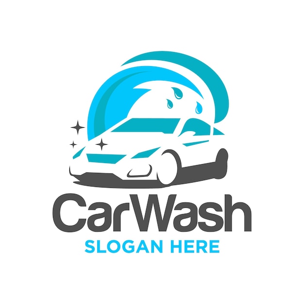 Car Wash Logo Design Vector Template