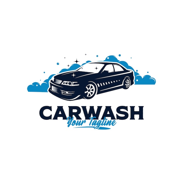 Car wash logo design vector Template