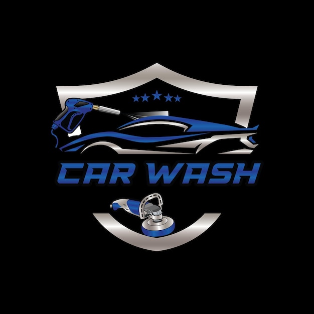 Vector a car wash logo that says car wash