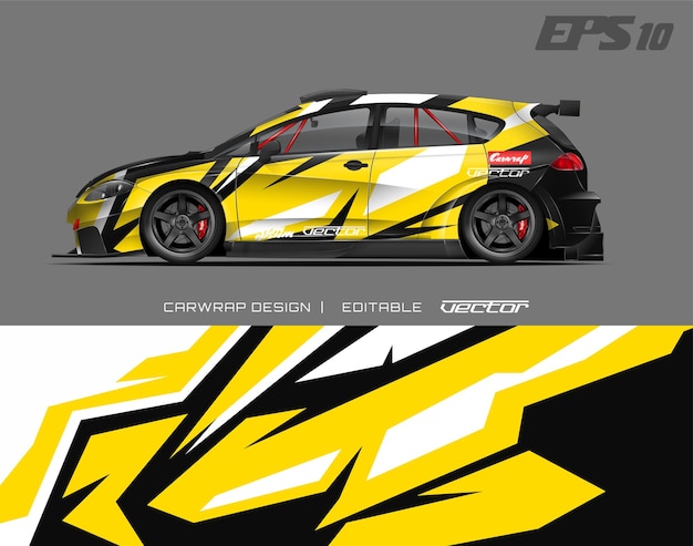 Car wrap design modern racing background design for vehicle wrap racing car rally etc