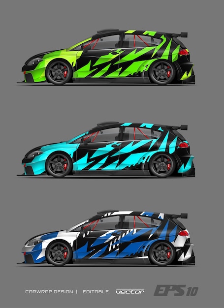 Car wrap design modern racing background design for vehicle wrap racing car rally etc