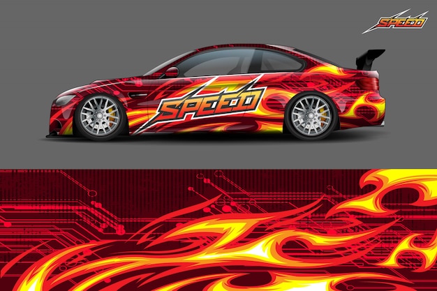 Car wrap design.  