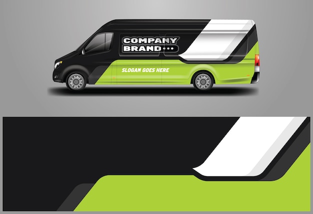 Car Wrap Van Design Vector Graphic Background designs for vehicle Company livery and cargo