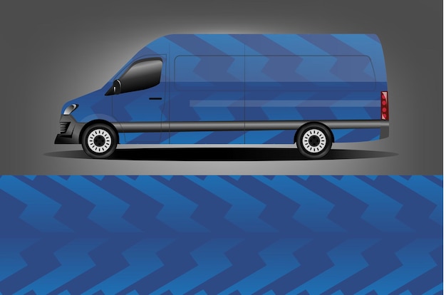 Car wrap van design vector graphic background designs