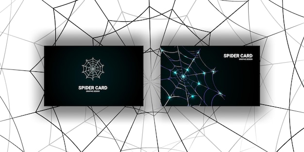 Vector card design background spider webs sustaible use for cover, poster, banners, etc.