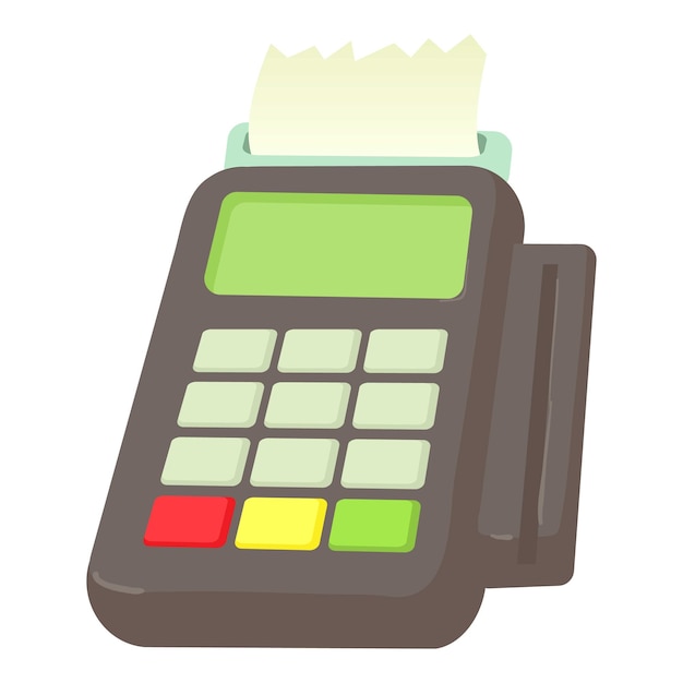 Card reader icon Cartoon illustration of card reader vector icon for web