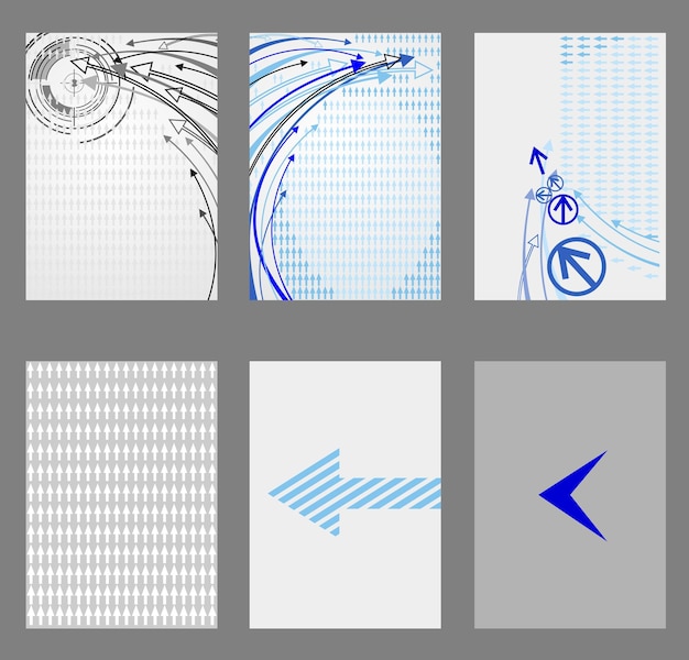 Vector card template set