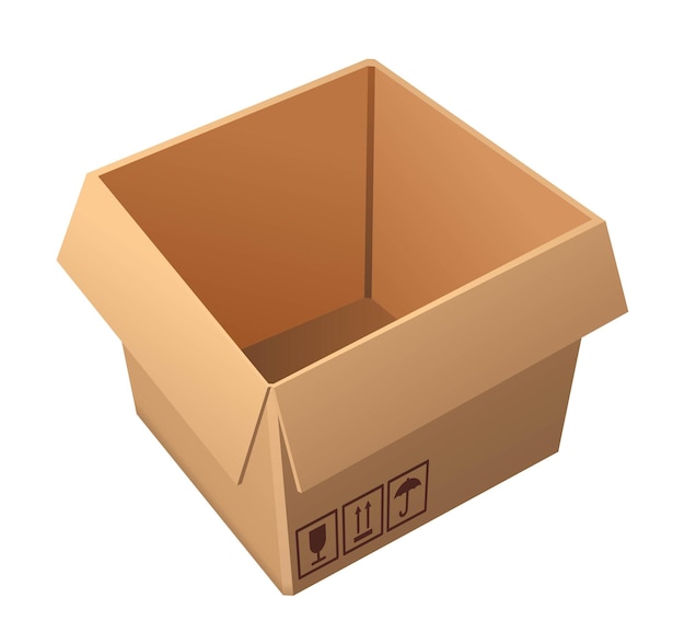 Cardboard brown box