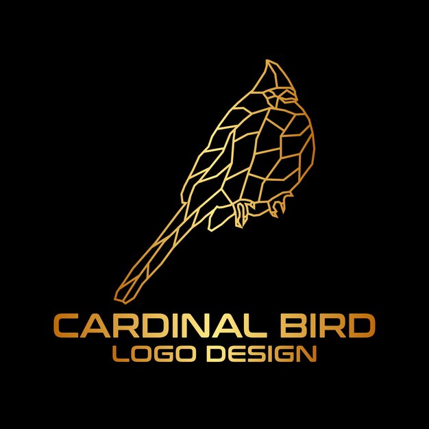 Cardinal Bird vector logo design