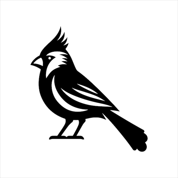 cardinal silhouette vector illustration