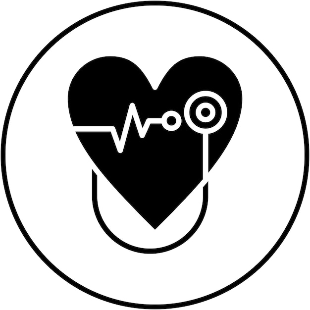 Cardiology vector icon Can be used for Medicine iconset