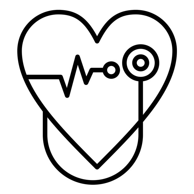 Cardiology Vector Illustration Style