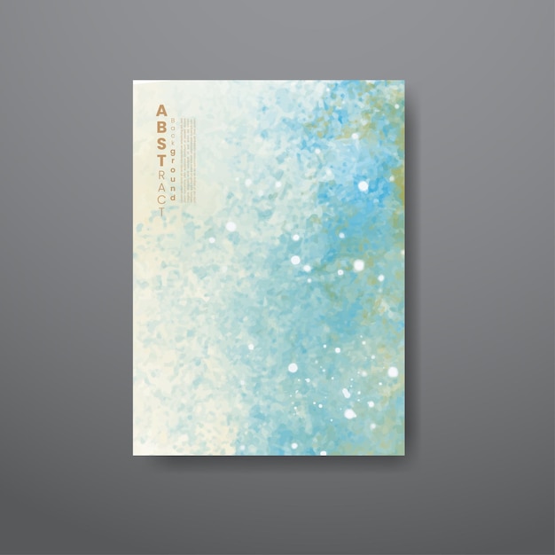 Cards with abstract watercolor background. Design for your cover, date, postcard, banner, logo.