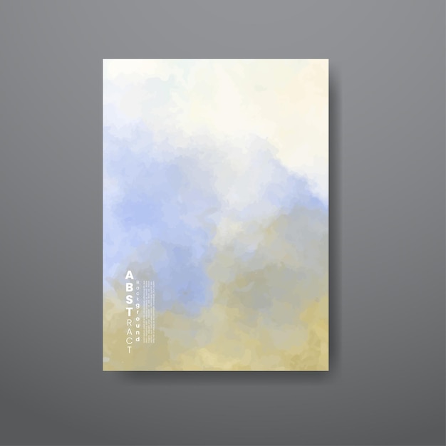 Cards with abstract watercolor background. Design for your cover, date, postcard, banner, logo.