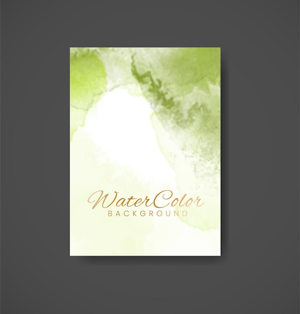 Cards with watercolor background Design for your cover date postcard banner logo